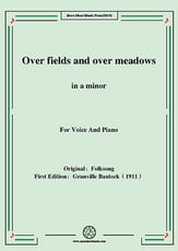 Over fields and over meadows (Vo pole tuman zatumanelsya),in a
  minor Vocal Solo & Collections sheet music cover